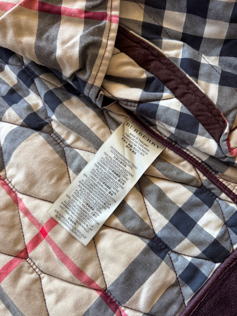 (L) Burberry мъжко тънко бомбър яке (незабележими петна)