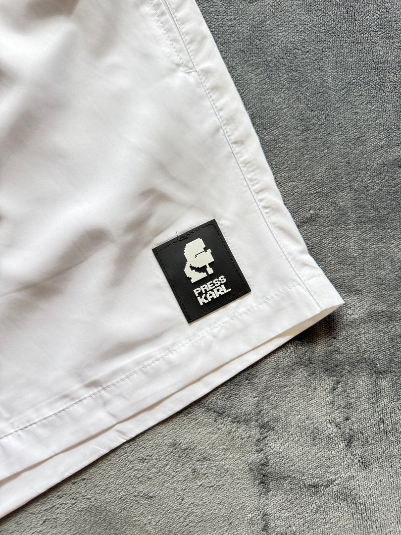 (НОВО) (S/M/L) Karl Lagerfeld мъжки плувни шорти (KL21MBM01 код на артикула)