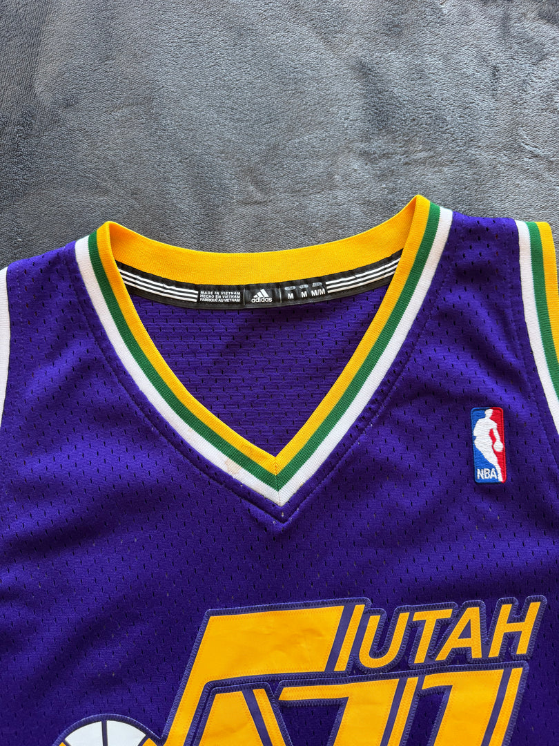 (M) Adidas NBA Hardwood Classics Utah Jazz Karl Malone #32 Jersey мъжки потник