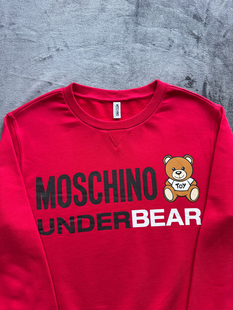 (ДАМСКО) (S) Moschino Under Bear Crewneck Sweatshirt (Ново без етикет)