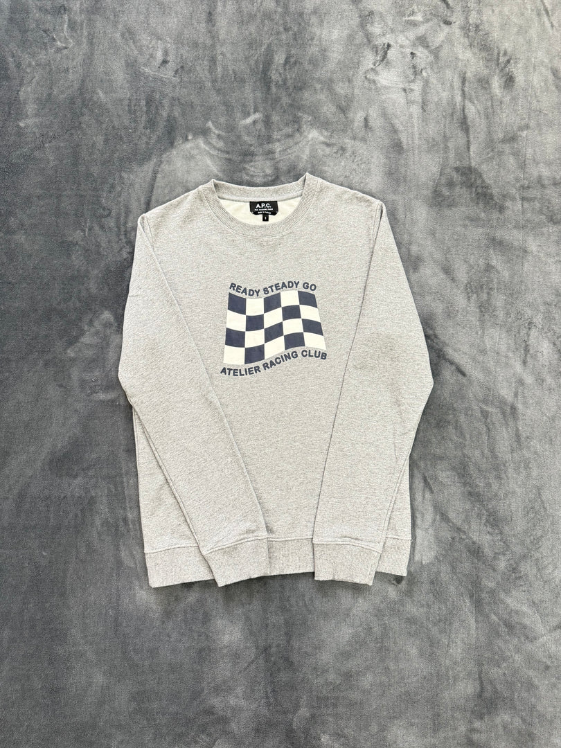 (S) A.P.C Ready Steady Go Crewneck