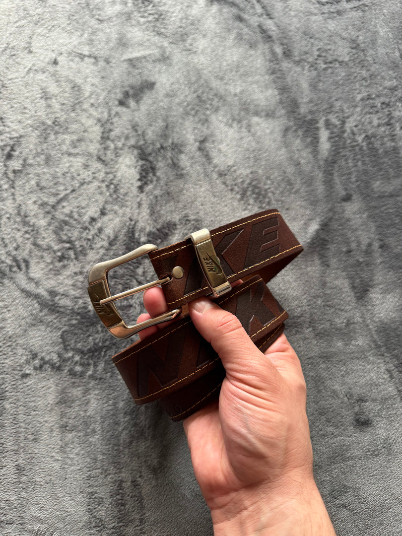 (110см) Nike винтидж колан от естествена кожа