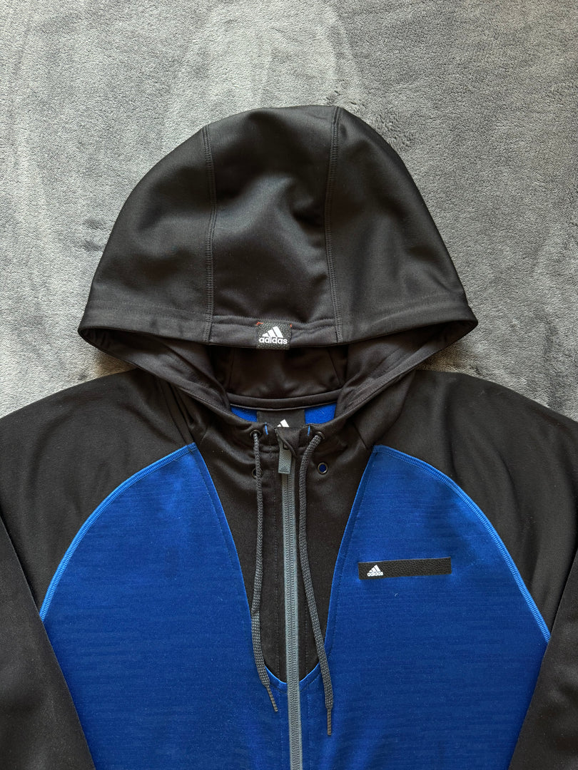 (L) Adidas Basketball Zip Up Hoodie