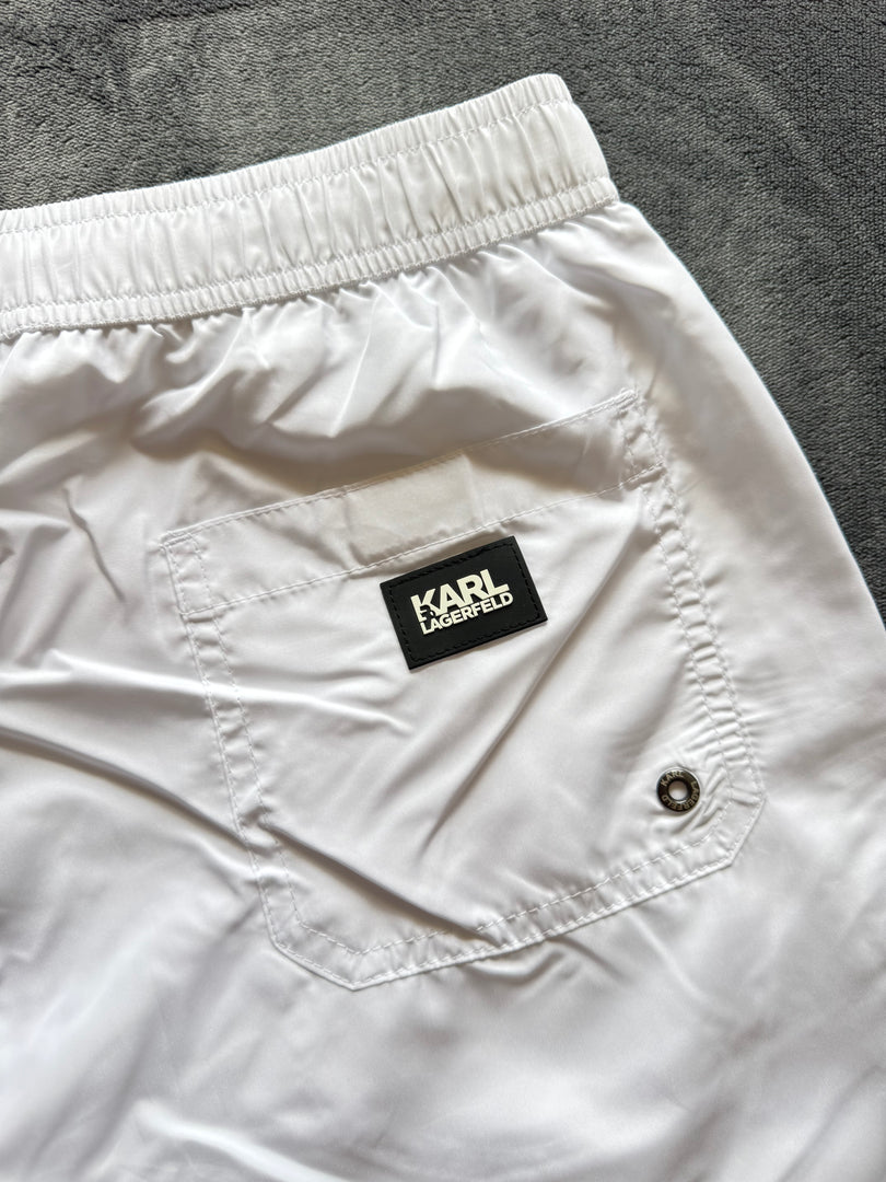(НОВО) (S/M/L) Karl Lagerfeld мъжки плувни шорти (KL21MBM01 код на артикула)