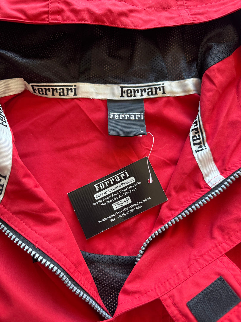 (L) Ferrari Y2K Official Licensed Racing Jacket мъжко яке тип анорак (Ново)
