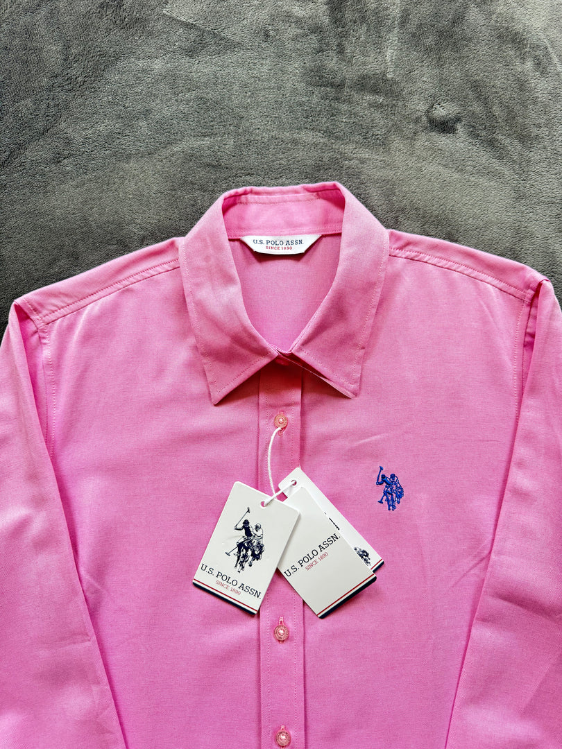 (ДАМСКО) (S) U.S Polo Assn. USPA Slim Fit Shirt