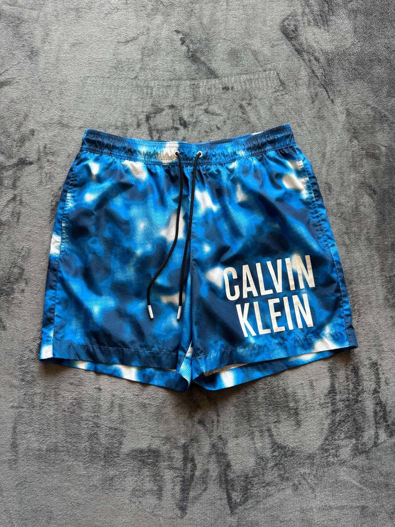 (ЗАБЕЛЕЖКА) (S) Calvin Klein мъжки плувни шорти (ЛАСТИК)