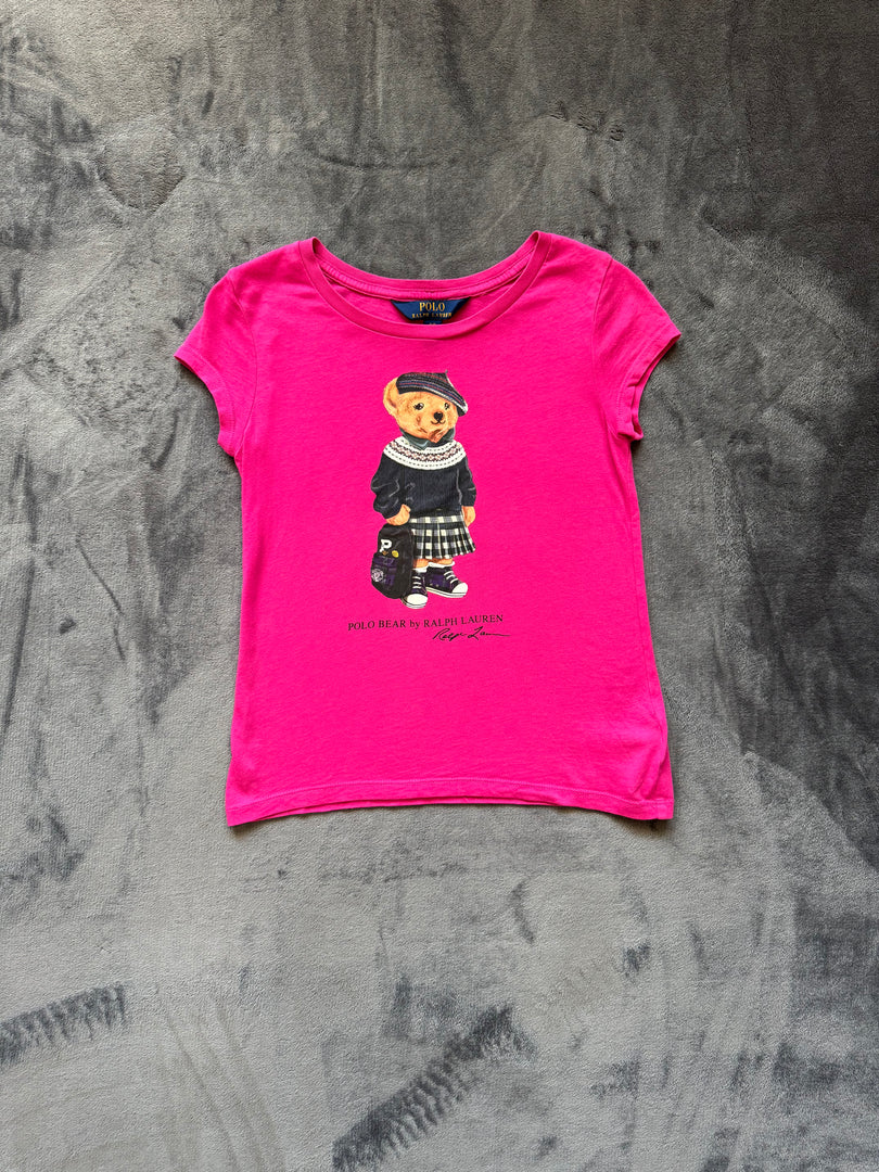 (ДЕТСКО) (S) Ralph Lauren POLO BEAR T-Shirt (за момиче 7години)