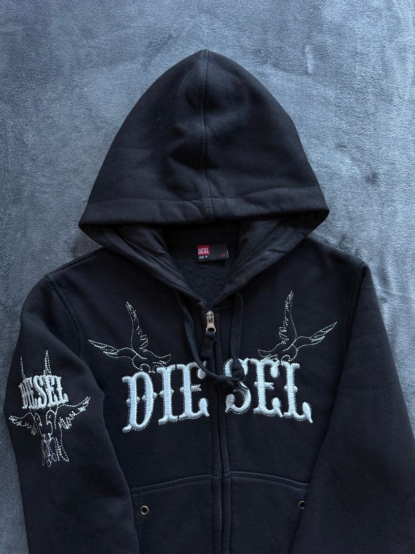 (ДАМСКО) (S) Vintage Diesel Zip Up Hoodie (отговаря на S)