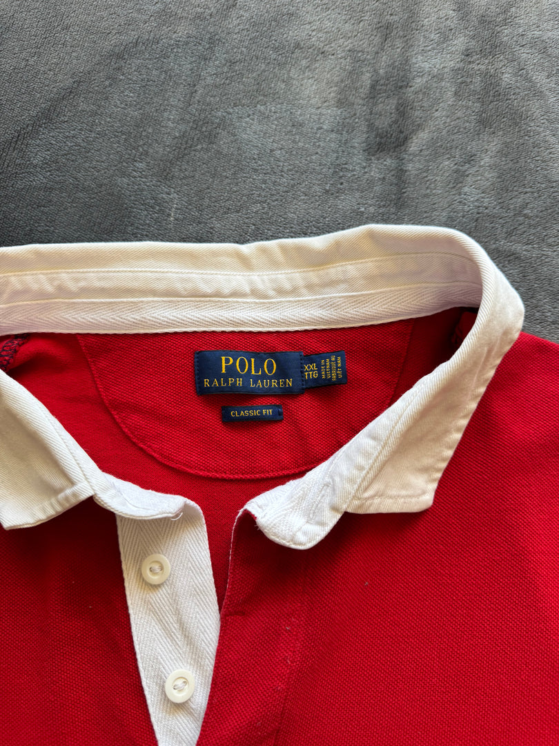 (ЗАБЕЛЕЖКИ) (XXL) Ralph Lauren POLO  мъжка поло тениска  (пожълтяла яка)
