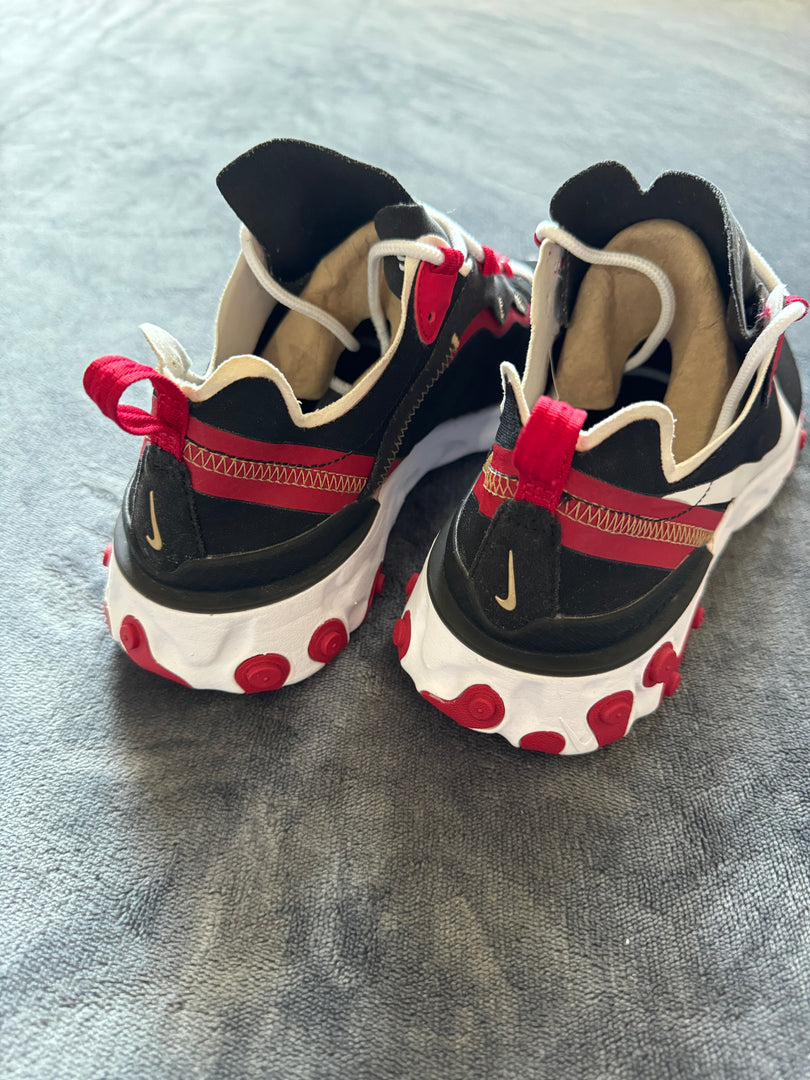 (38) Nike React Element 55 Gym Red Shoes