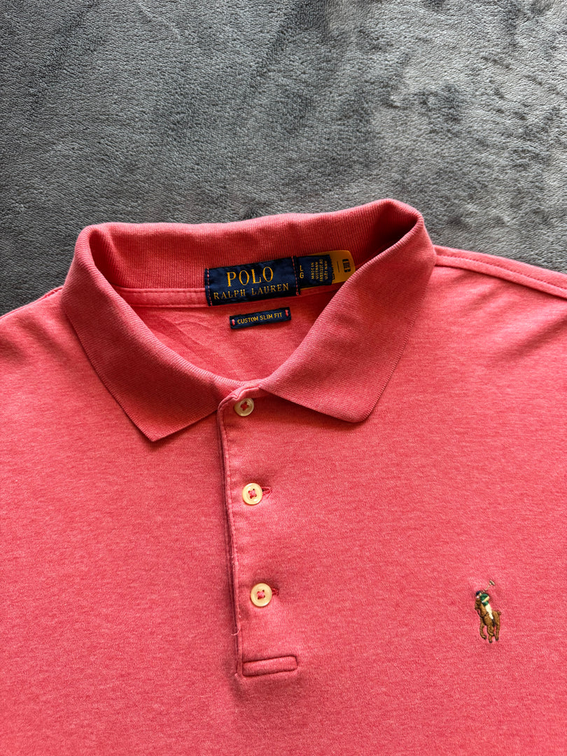(L) Ralph Lauren Slim Fit мъжка поло тениска