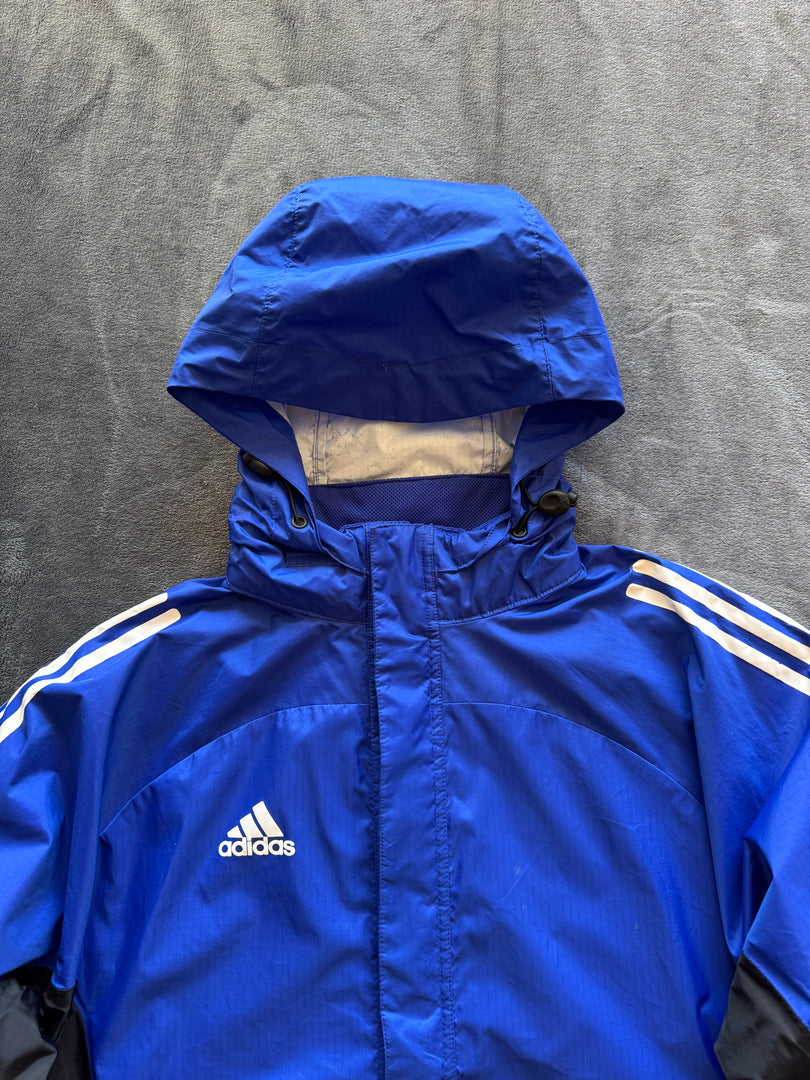 (L) Adidas мъжка ветровка (развалена мембрана петно)