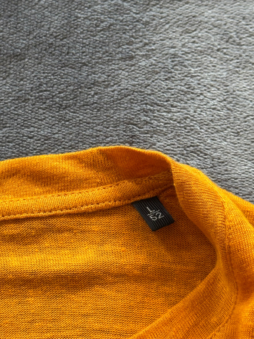 (L) Ermenegildo Zegna 100% Linen T-Shirt (това е висша мода 100% лен уникална)