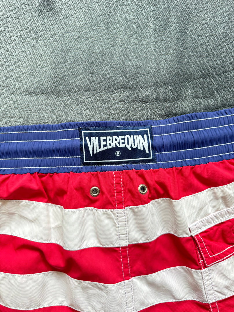 (XL) Vilebrequin American Flag Swim Shorts