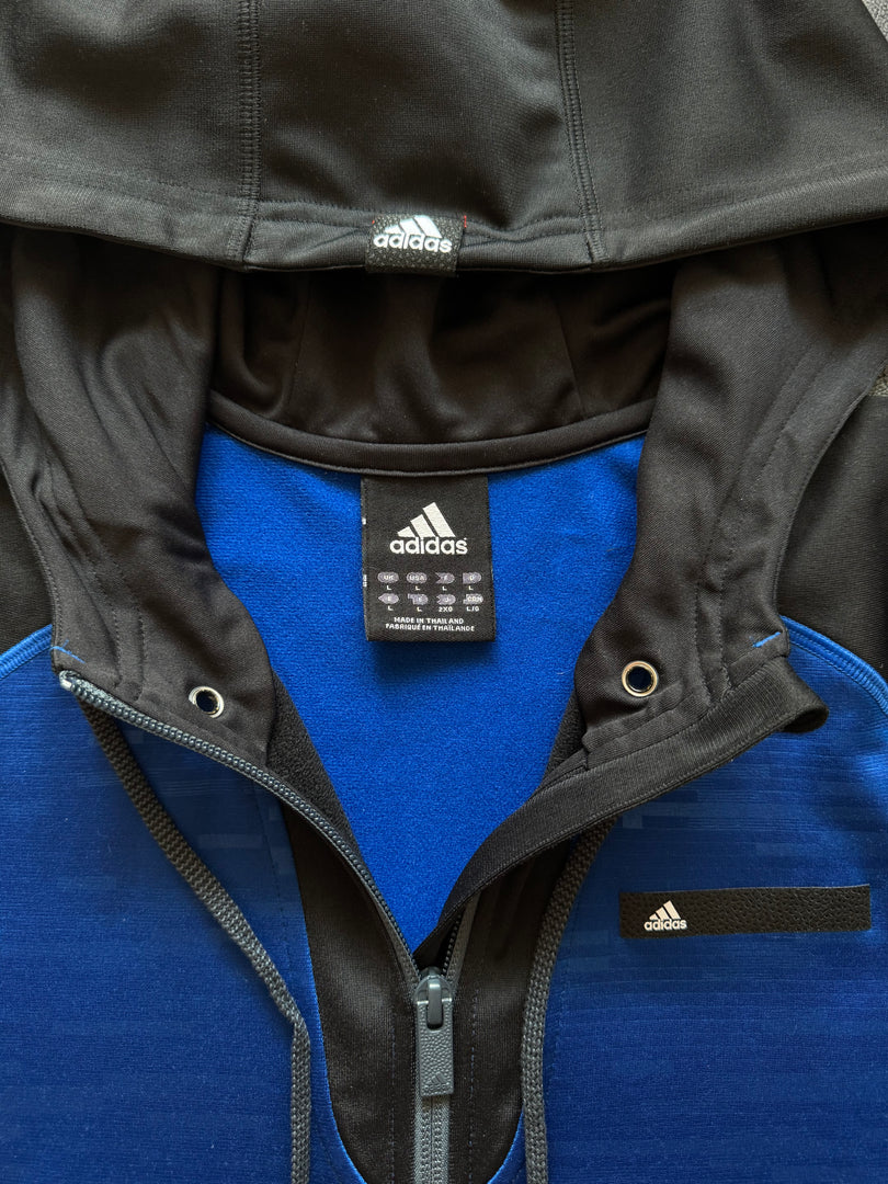 (L) Adidas Basketball Zip Up Hoodie