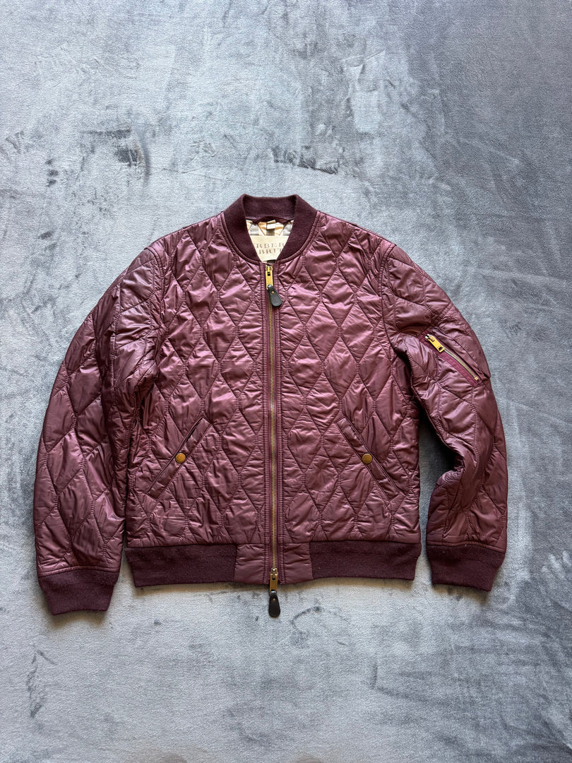 (L) Burberry мъжко тънко бомбър яке (незабележими петна)