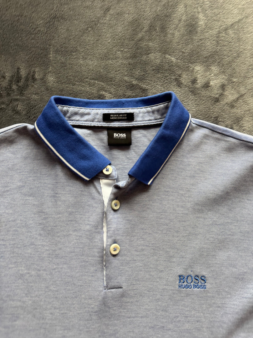 (ЗАБЕЛЕЖКИ) (S) Hugo Boss мъжка поло тениска (мини точица)