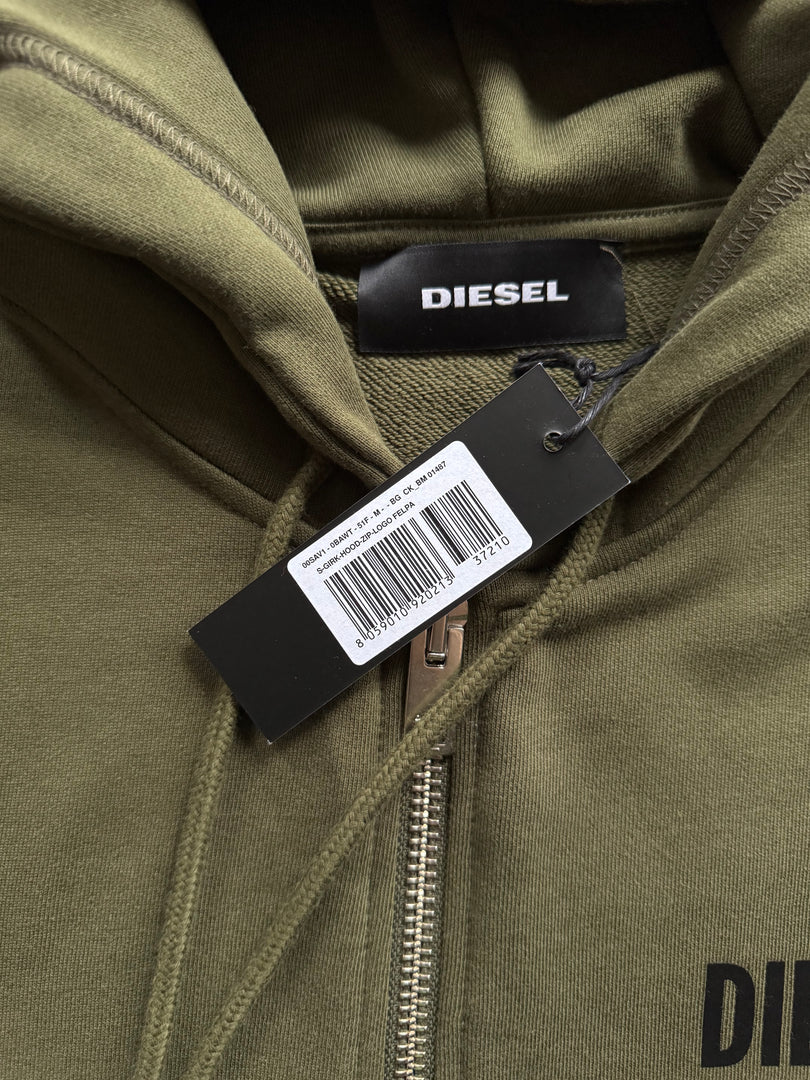 (L) DIESEL Only The Brave Zip Up Hoodie (по етикет М но отговаря на L)